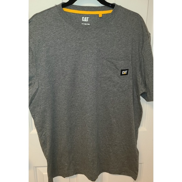 CAT Caterpillar Men's Trademark T-Shirt, Gray, Medium NWOT - Picture 2 of 6